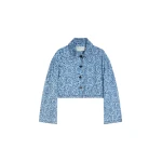 Dries Van Noten Printed denim jacket in Blue | Jackets | Coveti