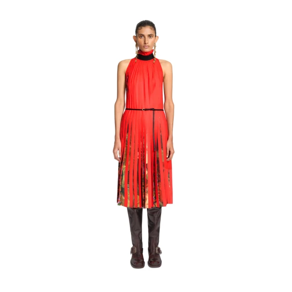 Printed pleated dress - Image 2