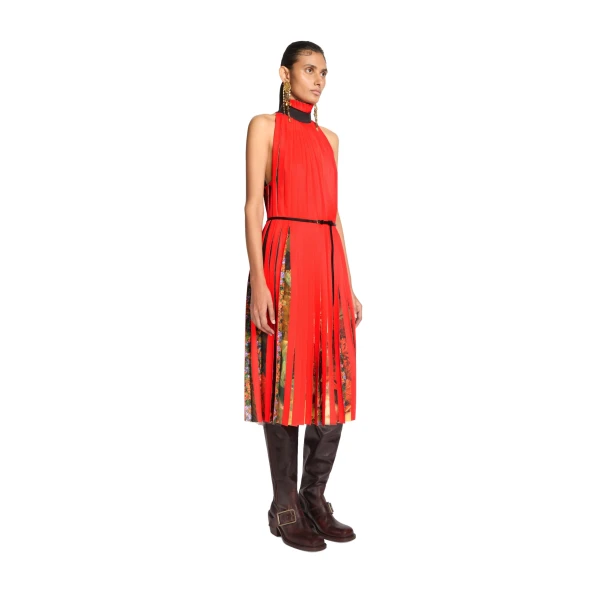 Printed pleated dress - Image 3