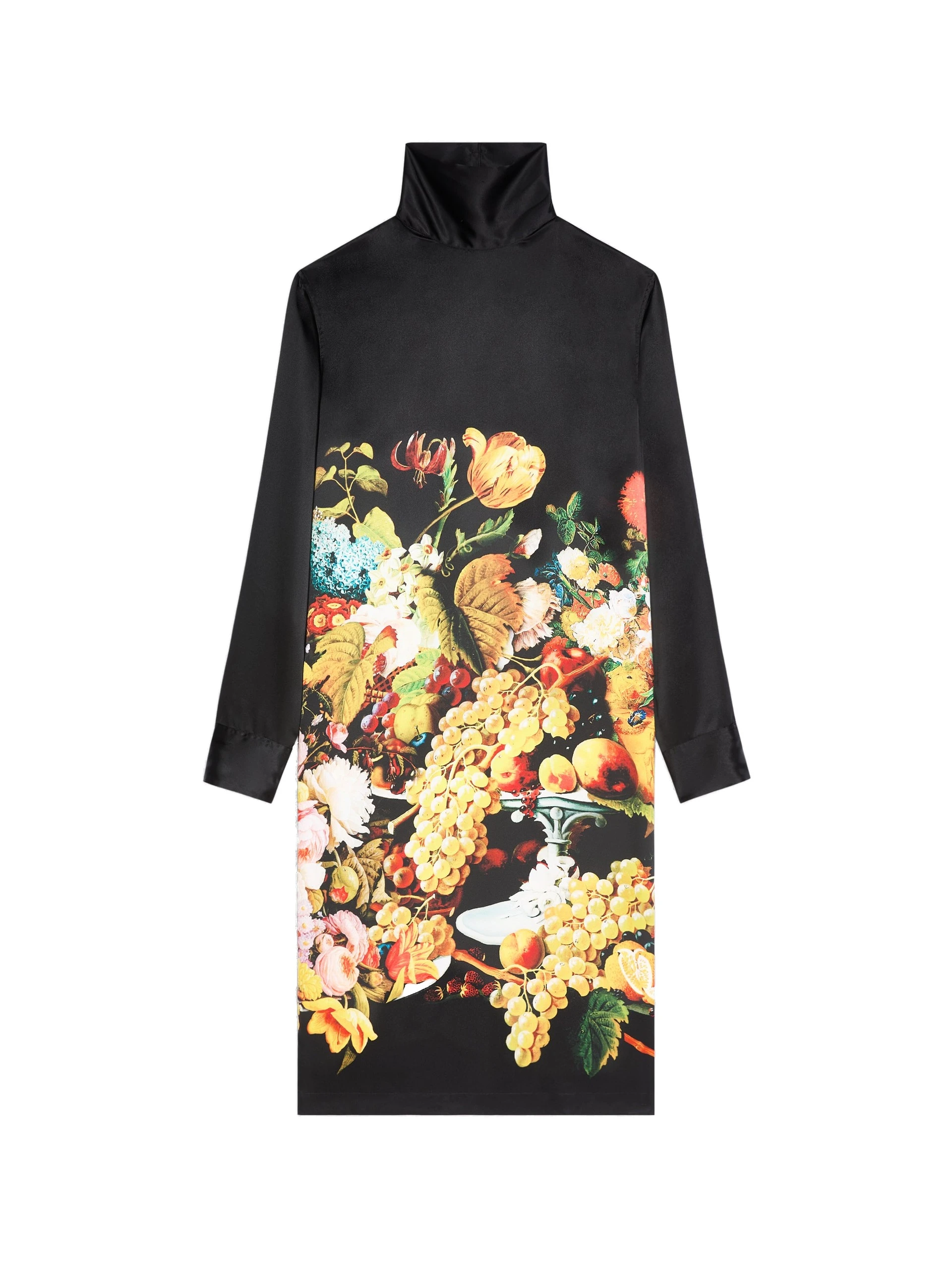 Dries Van Noten Printed silk dress in Black | Dresses | Coveti Dries Van Noten Printed silk dress in Black | Dresses | Coveti
