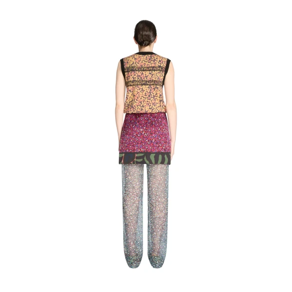 Printed wool sweater in Orange - Image 4