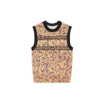 Dries Van Noten Printed wool sweater in Orange | Knitwear | Coveti