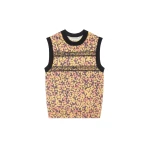 Dries Van Noten Printed wool sweater in Orange | Knitwear | Coveti