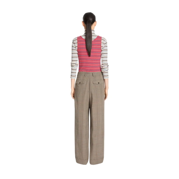 Ribbed cotton tank top in Red - Image 4