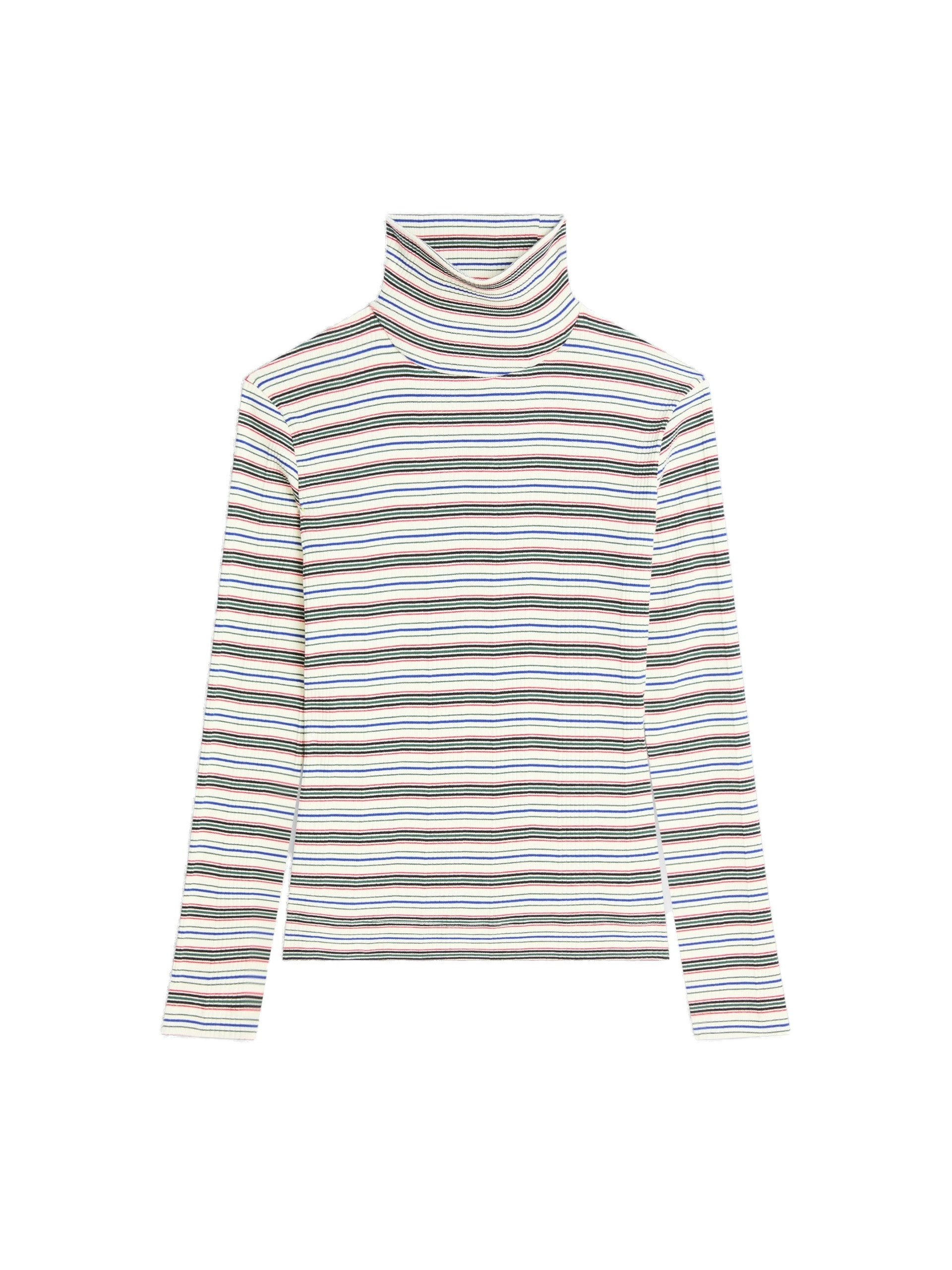 Dries Van Noten Ribbed cotton turtleneck tee in Ecru | Tops | Coveti Dries Van Noten Ribbed cotton turtleneck tee in Ecru | Tops | Coveti