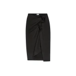 Dries Van Noten Ruffled cotton skirt in Black | Skirts | Coveti