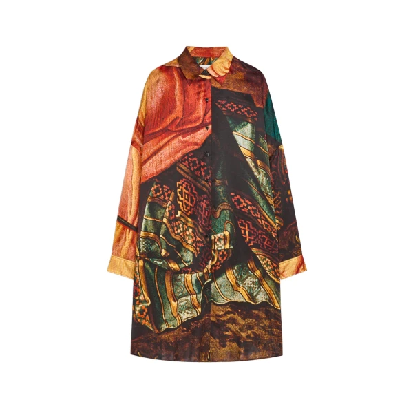 Dries Van Noten Silk shirt dress | Dresses | Coveti
