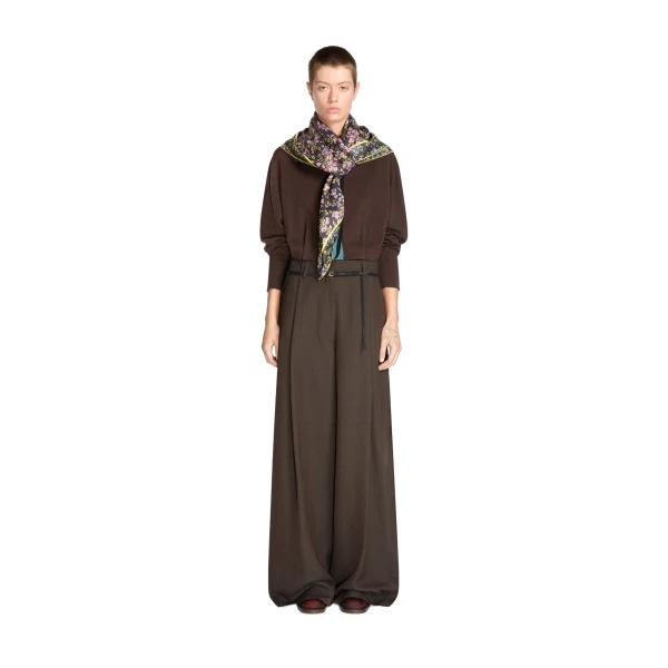Silk square scarf in Auber - Image 2