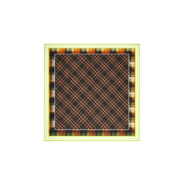 Dries Van Noten Silk square scarf in Neon Yellow