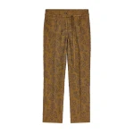 Dries Van Noten Slim leg jacquard pants in Khaki | Pants | Coveti