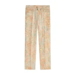 Dries Van Noten Slim leg jacquard pants in Orange | Pants | Coveti