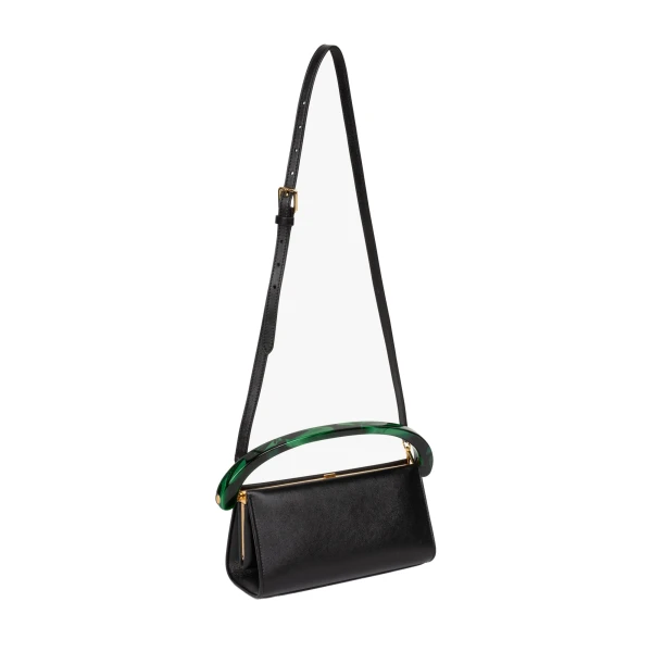 Small leather bag in Black - Image 3