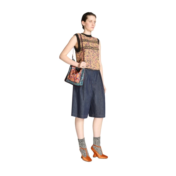 Small scarf bag in Brown - Image 6