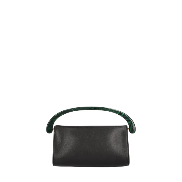 Dries Van Noten Small smooth leather bag in Black