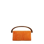 Dries Van Noten Small velvet bag in Brique