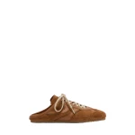 Dries Van Noten Suede sneaker mules in Tan
