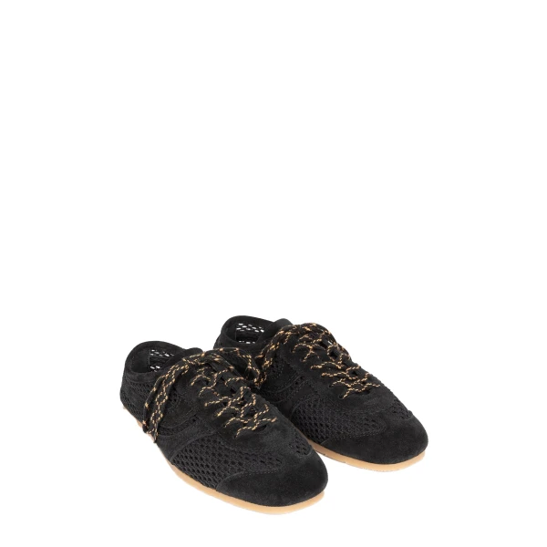 Suede sneakers in Black - Image 3