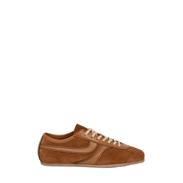 Suede sneakers in Tan - Image 2