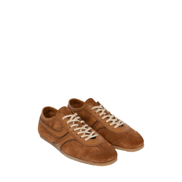 Suede sneakers in Tan - Image 4