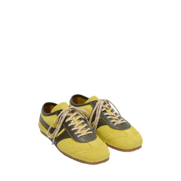 Suede sneakers in Yellow - Image 3