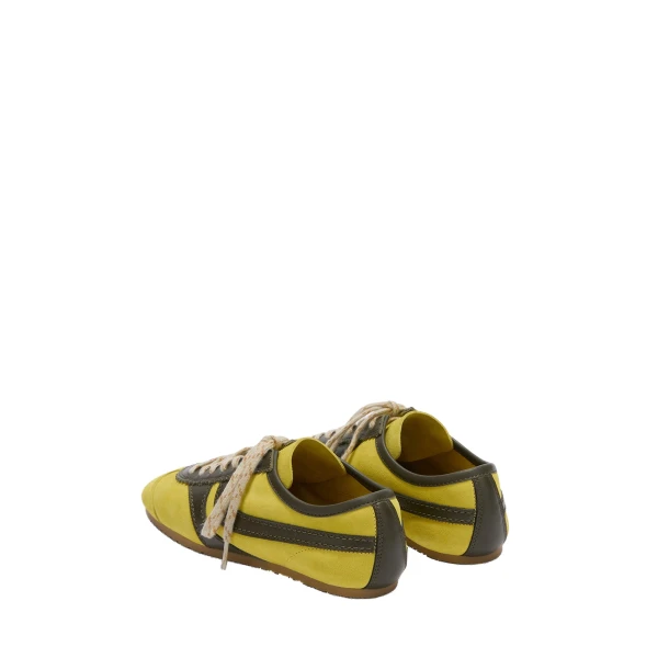 Suede sneakers in Yellow - Image 4