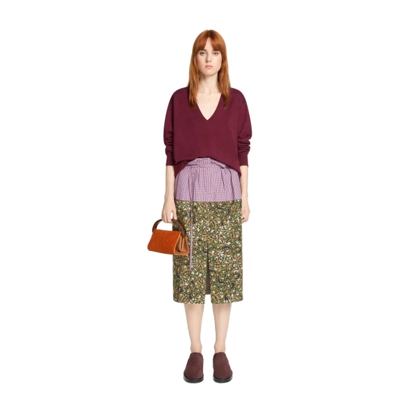 Suede workwear mules in Dark Purple - Image 5