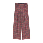 Dries Van Noten Tailored jacquard pants in Red | Pants | Coveti