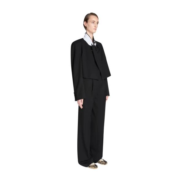 Tailored wool pants in Black - Image 3