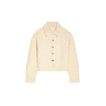 Dries Van Noten Textured wool cardigan in Ecru | Knitwear | Coveti