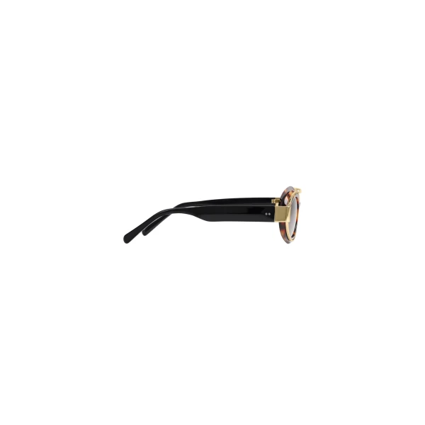 Thick oval sunglasses in Turtle Shell - Image 5