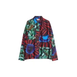 Dries Van Noten Viscose cocoon shirt in Red | Tops | Coveti
