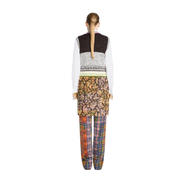 Viscose skirt pants in Orange - Image 4