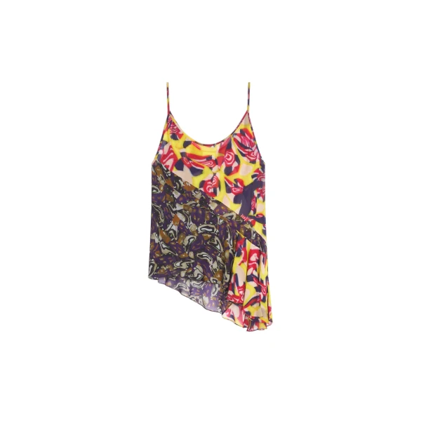 Dries Van Noten Viscose slip top in Purple | Tops | Coveti