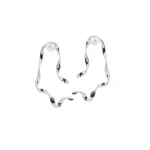 Dries Van Noten Wave stud earrings in Silver