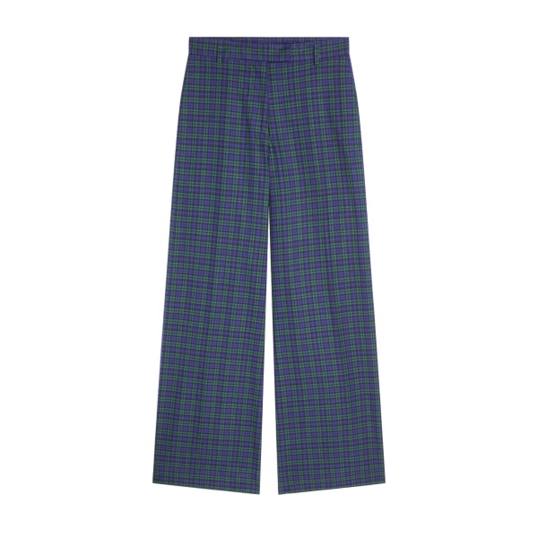 Dries Van Noten Wide leg cotton pants in Green | Pants | Coveti