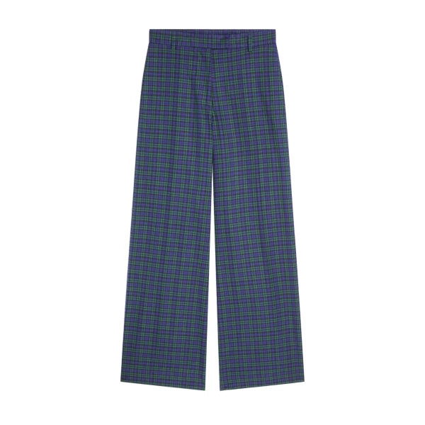 Dries Van Noten Wide leg cotton pants in Green | Pants | Coveti