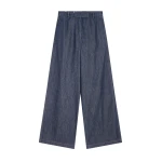 Dries Van Noten Wide leg denim pants in Indigo | Pants | Coveti