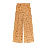 Dries Van Noten Wide leg jacquard pants in Ocra | Pants | Coveti