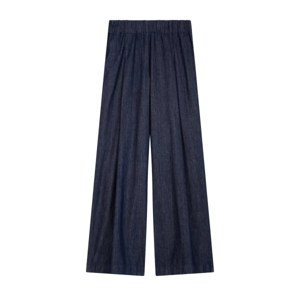 Dries Van Noten Wide leg jeans in Indigo | Pants | Coveti