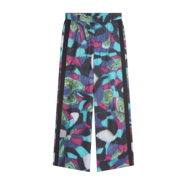 Dries Van Noten Wide leg pants in Petrol | Pants | Coveti
