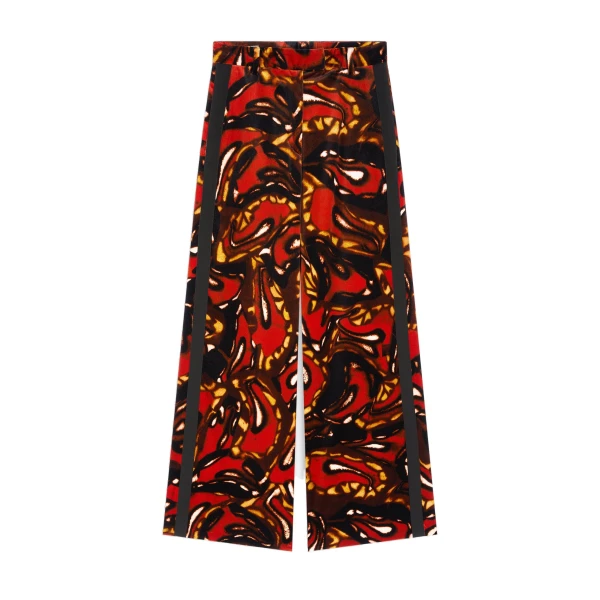 Dries Van Noten Wide leg pants in Rust | Pants | Coveti