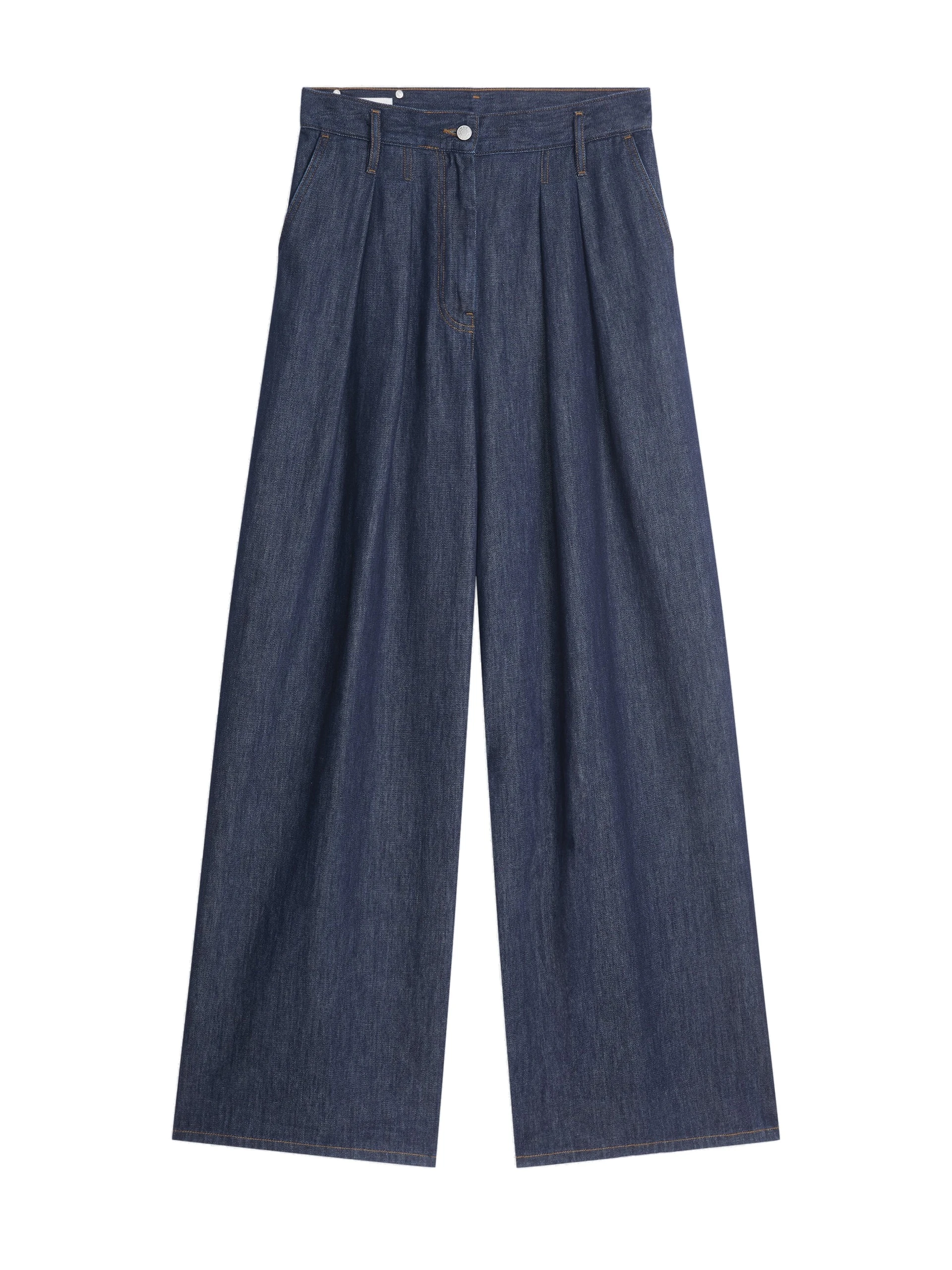 Dries Van Noten Wide pleated jeans in Indigo | Pants | Coveti Dries Van Noten Wide pleated jeans in Indigo | Pants | Coveti