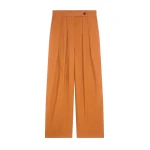 Dries Van Noten Wide pleated pants in Ocra | Pants | Coveti