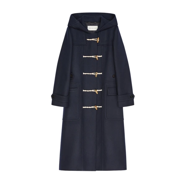 Wool duffle coat in Navy