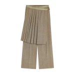 Dries Van Noten Wool skirt pants in Cement | Pants | Coveti