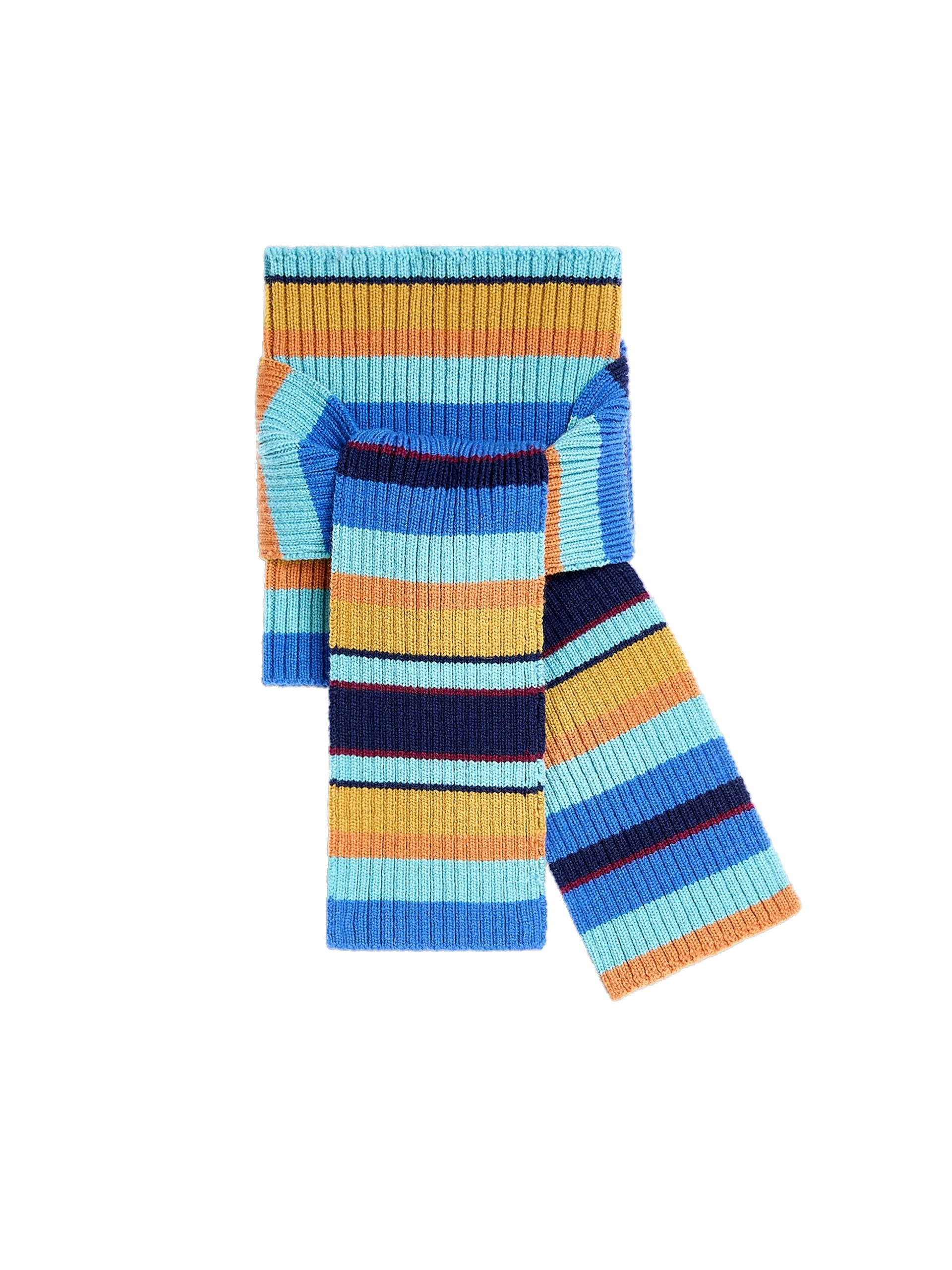 Dries Van Noten Wool turtleneck scarf in Navy | Scarves | Coveti Dries Van Noten Wool turtleneck scarf in Navy