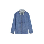 Dries Van Noten Wrap denim shirt in Blue | Tops | Coveti