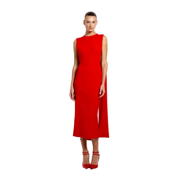 Kaya Midi in Cherry Red