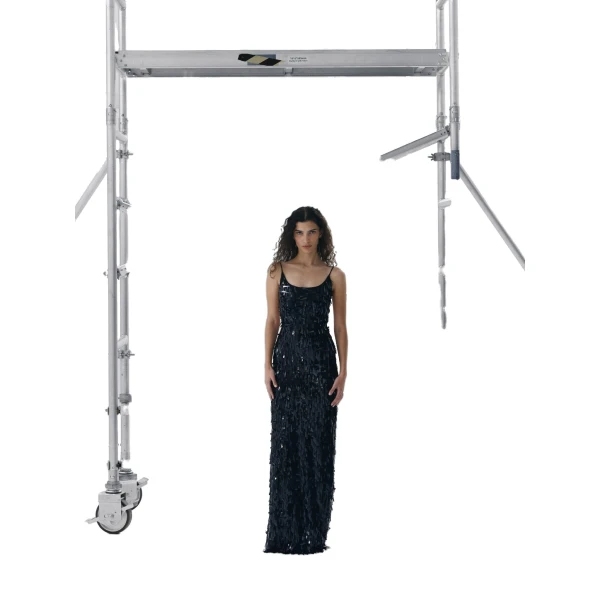 Kezio Gown in Black Sequin