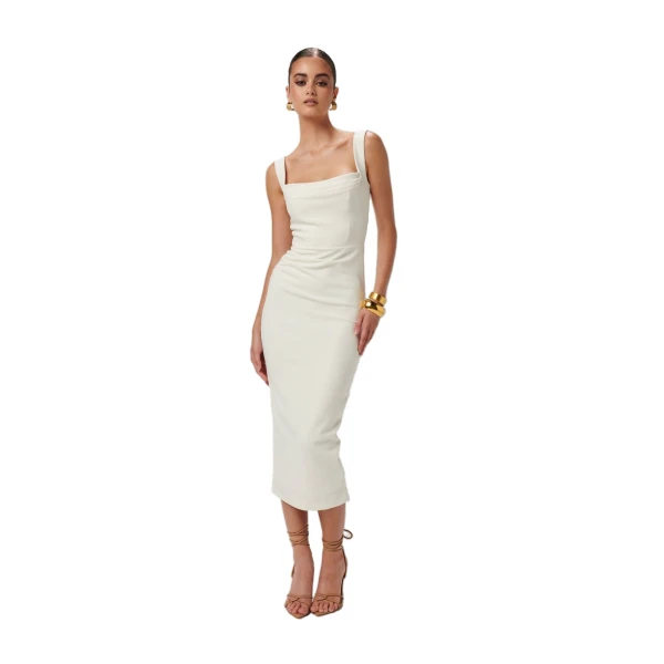 Marbella Dress in Ivory